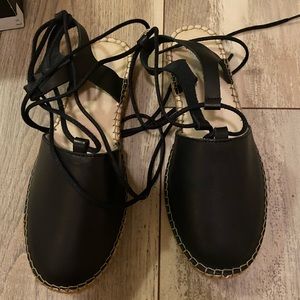 SOLD!!8 leather flat sandals ( brand new)
